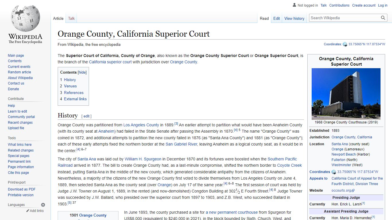 Orange County, California Superior Court - Wikipedia