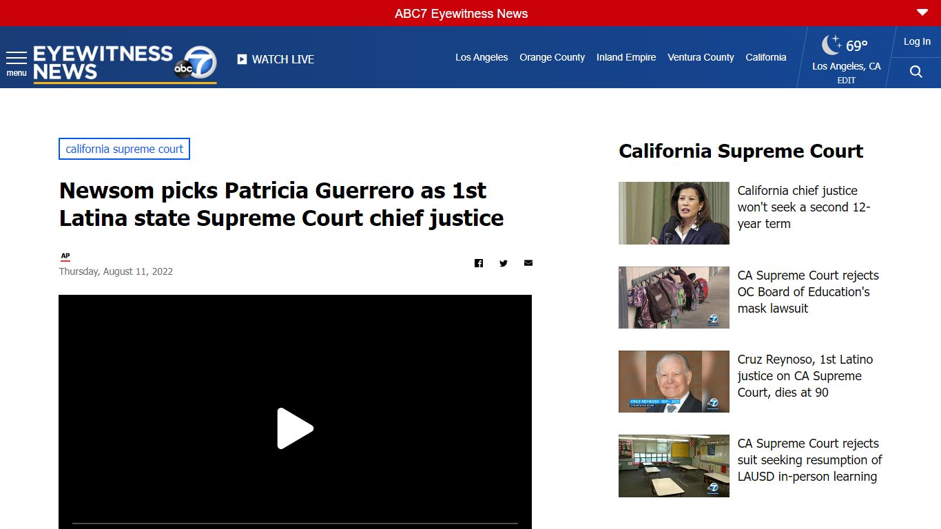 Newsom picks Patricia Guerrero as 1st Latina state Supreme Court chief ...